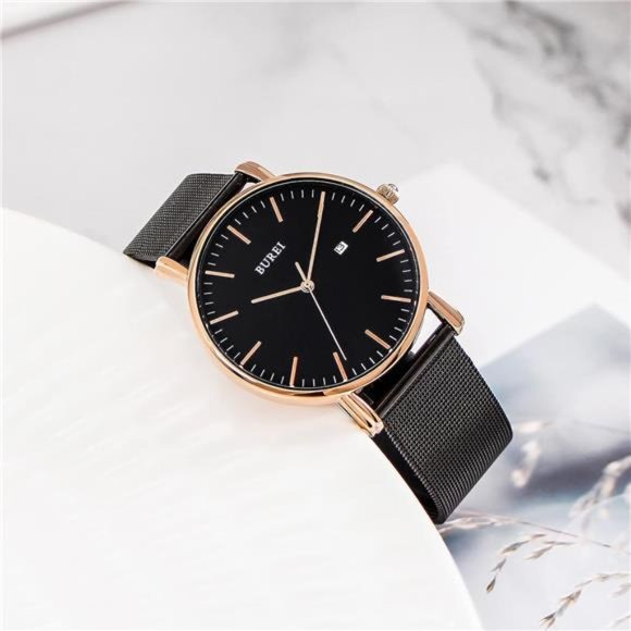Men's Fashion Minimalist Wrist Watch Waterproof Watches Simple Ultra Thin Watch - Picture 3 of 6